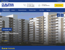 Tablet Screenshot of imobiliariaalpha.com.br